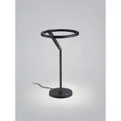 HELESTRA LED-tafellamp Elara, dimbaar, zwart, Woon-/ Eetkamer, Aluminium, Modern, LED tafellamp