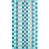 Cawö Douchelaken Unique Karo Turquoise