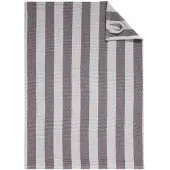 Cawö Keukendoek Piqué Cuisine Stripes Plum/Platinum (Set van 4)