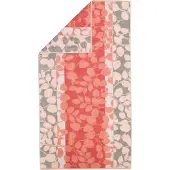 Cawö Douchelaken Noblesse Harmony Floral Coral 80 x 160 cm
