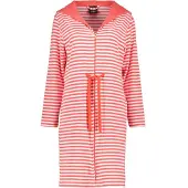 Cawö Home Badjas Women Dames Watermelon 834 Capuchon & Tunnelkoord-XS