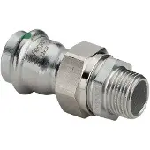 Viega Sanpress Inox koppeling 3-delig SC bu.dr. 28mmx1"bu 438333