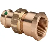 Viega Sanpress 3 delige koppeling SC binnendraad 22x1 brons 133900