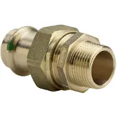 Viega Technologie voor pijpaansluitingen, Sanpress forskruning 2"-54 mm af rødgods, SC-Contur stopcontact/nippel (Persaansluiting)