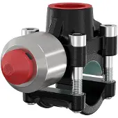 Flamco Sanitair installatiemateriaal, T-Plus 2-1.1/4 25bar - Anboringstee, gesorteerd gecoat. Click-in bolte.Ikke til brugsvand