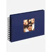 Walther design SA-109-L Fun - Spiraal album - Formaat 23 x 17 cm - Blauw