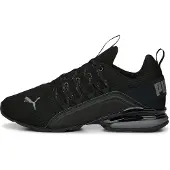 Puma Axelion Refresh hardloopschoenen voor Heren, Zwart/Grijs, Maat 43