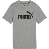 Puma Shirt 'ESS No. 1' grijs gemêleerd / zwart