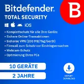 Bitdefender Total Security [2 jaar - 10 apparaten]