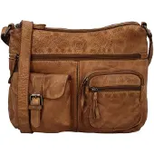 Hide & Stitches Paint Rock Shoulderbag cognac