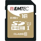 Emtec Gold+ - Flashgeheugenkaart - 16 GB - Klasse 10 - SDHC