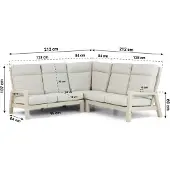 Lifestyle Garden Furniture Lifestyle Evora hoek loungeset 3-delig