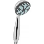 Invena Ise Douchekop 1-Functie Wit/Chroom Antikalk