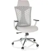 Hjh OFFICE Bureaustoel / draaistoel FALEO W Netstof / Stof grijs