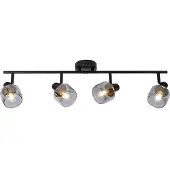 Lucide Plafondlamp Bjorn 4-lichts zwart