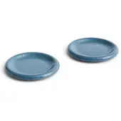 HAY Barro ontbijtbord Ø18 set van 2 Dark Blue