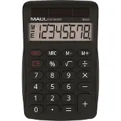 MAUL ECO MJ 455 Bureaurekenmachine Zwart Aantal displayposities: 8 werkt op zonne-energie (b x h x d) 71 x 112 x 20 mm