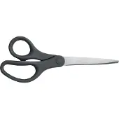 Leitz Titanium 5422 schaar, ergonomische handgreep, geschikt voor links-/rechtshandigen, L 205 mm, staal/kunststof met titaniumcoating, donkergrijs