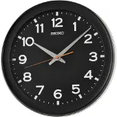 Seiko QXA835K wandklok, quartz, zwart, goed leesbaar