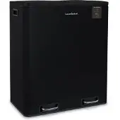 Les Collectors N°910 Vuilnisbak, 2 compartimenten, 30 liter, mat zwart