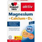 Doppelherz Health Minerals & Vitamins Magnesium + Calcium + D3 Tablets 237,60 g
