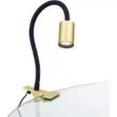 Orion Klemlamp Kurt, messing / goud, Werkkamer / Kantoor, metaal, Modern, Klemlamp