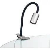 Orion Klemlamp Kurt, alu / grijs / zink, Werkkamer / Kantoor, metaal, Modern, Klemlamp