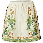 Adidas Sportbroek 'FARM' geel / grasgroen / zwart / wit