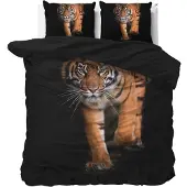 Sleeptime dekbedovertrek Tiger Icon - microvezel - Lits-jumeaux (240x220 + 2st 60x70cm)