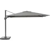 Platinum sun & shade Platinum Challenger zweefparasol T2 premium 2,6x3,5 m antraciet frame manhattan licht grijs doek -