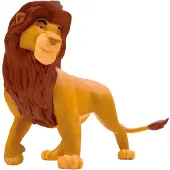 BULLYLAND 12257 – Speelfiguur Disney The Lion King Mufasa – levensecht en detailrijk vormgegeven – ideaal als taartfiguur, verzamelobject of klein cadeautje voor kinderen vanaf 3 jaar