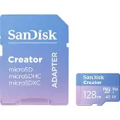 SanDisk Creator microSDXC-kaart – 1 TB – A2 – UHS-I U3 – V30 – Inclusief SD-adapter