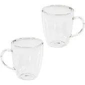 Huismerk Premium Cappuccino Glazen Dubbele Wand - 2 Stuks