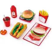 Hape Fast Food Set Veelkleurig Kinderen