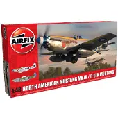 Airfix Modelbouwpakket Vliegtuigen - 05137 North American Mustang Mk.IV - P-51K Mustang - Propellervliegtuig Plastic - 1:48 - Modelbouw