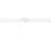 Party Deco trouwauto organza lint Rozen - Bruiloft - creme - 2x stuks - Feestdecoratievoorwerp