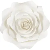 Party Deco Bloemen 5 stuks, Crème