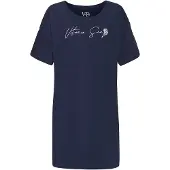 Vivance Slaapshirt donkerblauw / natuurwit