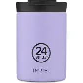 24Bottles Drinkfles 'Clima 330' lila / zwart