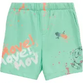 s.Oliver Broek mintgroen / donkeroranje / zwart / wit