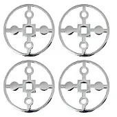 Hilke Collection Anima Gemella glasonderzetters 4-pack Vernikkeld messing