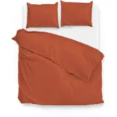 Zo! Home Satinado Copper Orange - 100% Katoen-Satijn - 200 x 200/220 cm