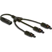 DeLOCK DL4 Solar Splitter Cable 1 x male to 3 x female 35 cm black