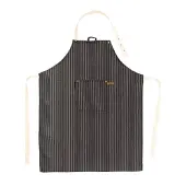 Tiseco Tisco 9507BLACK Schort Sherlock Stripe Zwart - 68 x 65 cm
