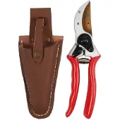 Talentools Snoeischaar titanium voorbijsnijdend met lederen holster 21 cm Talen Tools