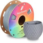 Polymaker CA04020 Panchroma Matte Filament PLA kunststof Mat, Gering kunststofgehalte 1.75 mm 1000 g Fossil Grey, Grijs 1 stuk(s)