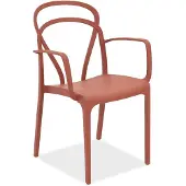 BICA Vague tuinstoel met armleuningen rood