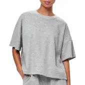 Pieces Sweatshirt 'PCChilli' grijs gemêleerd