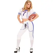 Widmann Vermomming als american footballspeler voor volwassen vrouwen - Verkleedkleding - Small