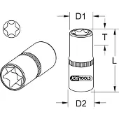Ks Tools 918.1294 9181294 E profiel Verwisselbare kop E 22 1/2 (12,5 mm)